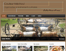 Tablet Screenshot of couleurmechoui.com